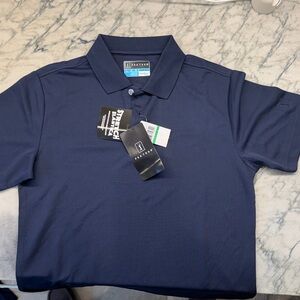 Navy Blue Boys PGA Tour Golf Shirt